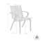 Armen Living Nabila Outdoor Light Eucalyptus Wood and Charcoal Rope Dining Chairs, PK2 840254333413 - alternate 10